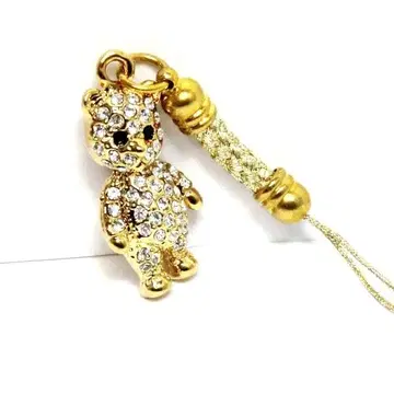 As-me ESTELLE 곰의 반짝이 스트랩 골드 곰 주얼리