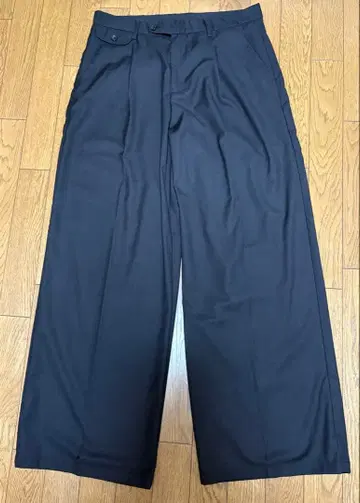 MAISON CLUB 블랙 와이드 팬츠 슬랙스