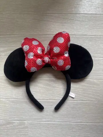 디즈니 미니 머리띠 스팽글 레트로 택 포함