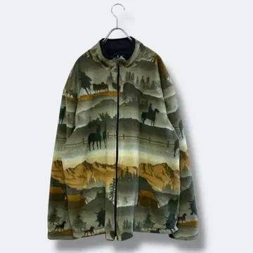 3점 10,000엔 빈티지 구제 의류 도매 레트로 리버서블 플리스 자켓