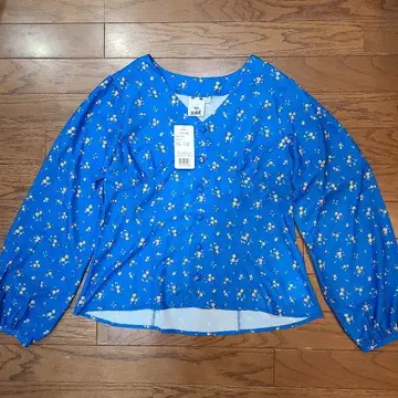 X-girl 꽃무늬 긴팔 블라우스 M 사이즈