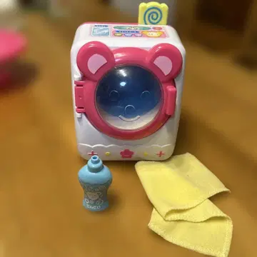 멜짱 소꿉놀이용 세탁기 세트 곰돌이 세탁기
