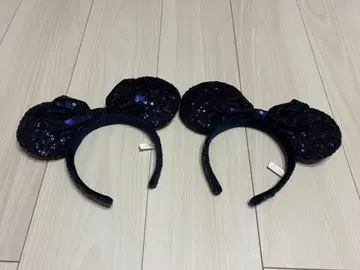 스팽글 머리띠 네이비 미니 세트