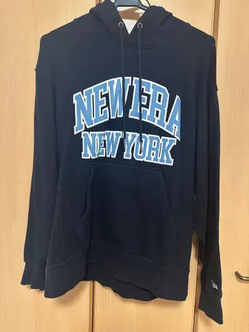 NEW ERA 쭈리 오버 사이즈 풀오버 후디 블랙