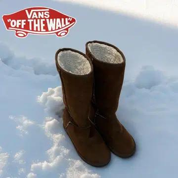 VANS 어그 부츠 24cm 여성용 브라운 롱 스웨이드
