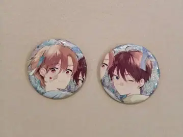 하렐루야 베이비 글리터 캔뱃지 세트 C 미야코 & 후유카