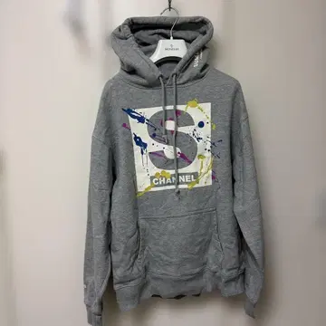 사마~즈 채널 스플래쉬 프린트 후드티 그레이