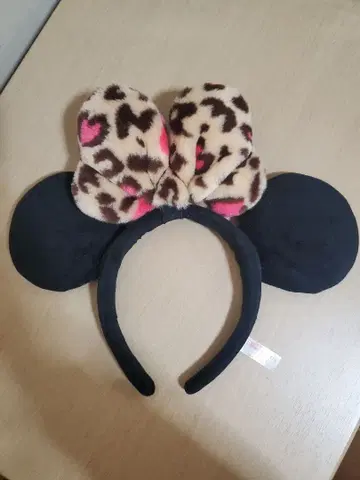 디즈니 미니 레오파드 무늬 머리띠