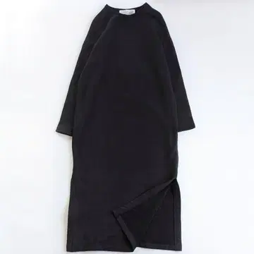 카오스 카오스 맨투맨 원피스 맥시 길이 블랙 프리 사이즈