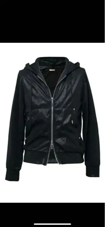 젠트 루이 블랙 후드 부착 후드티