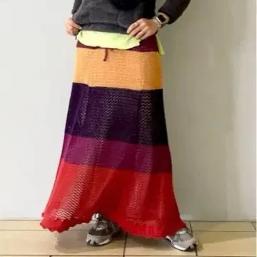 BEAMS BOY 피쉬넷 크레이지 스커트