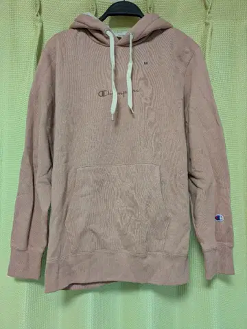 CHAMPION 보아 안감 후드 부착 후드티 M 핑크 새상품