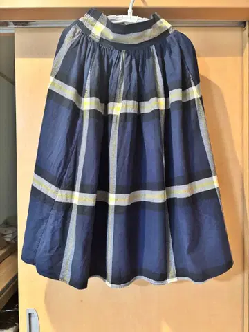 BEAMS BOY 빅 타탄 체크 스커트