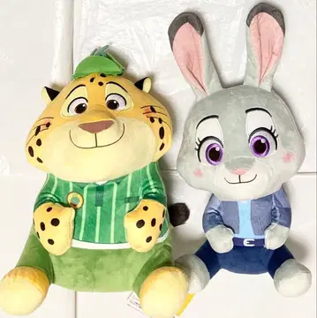 2개 주토피아2 코텟토 펫탄 BIG 봉제 인형 크로우하우저 주디