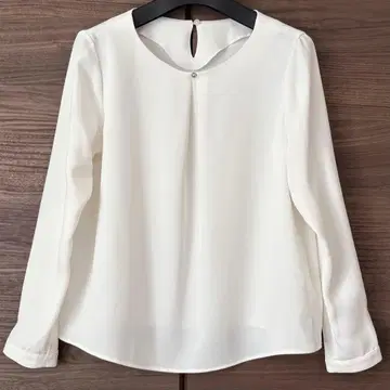 내추럴 뷰티 베이직 비쥬 쉬폰 블라우스