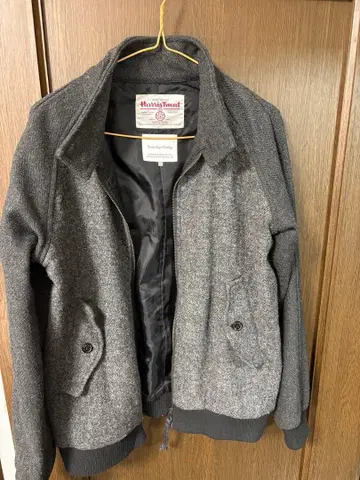 해리스 트위드 그레이 자켓 M 사이즈