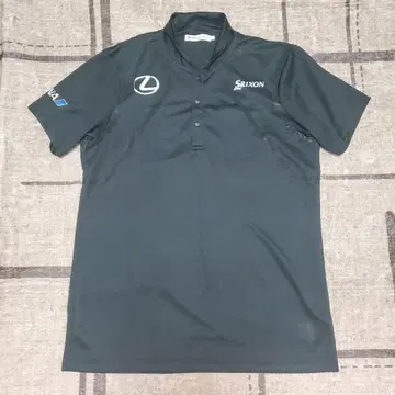 SRIXON 카라 부착 반팔 T셔츠 마쓰야마 히데키 모델 블랙