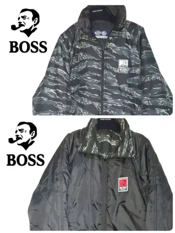 빈티지 보스 점퍼 리버서블 블랙 프리 사이즈