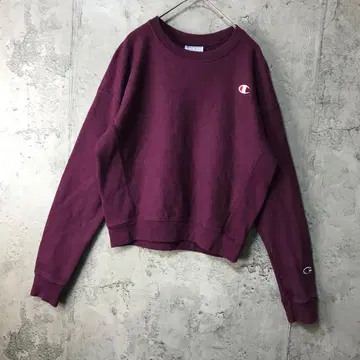 B1569 구제 의류 트레이닝복 맨투맨 원 포인트 마젠타 90s Y2K