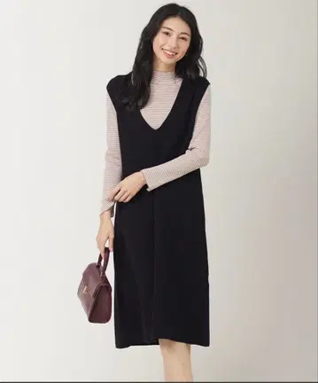 anysis 어른 백화 게재 용아 씨 착용 2SET 니트 점프스커트 세트