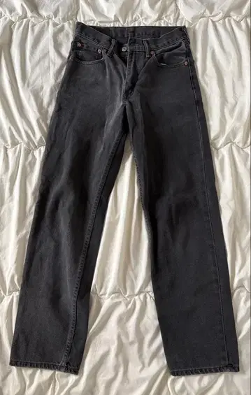 Levi's 500 블랙 스트레이트 데님