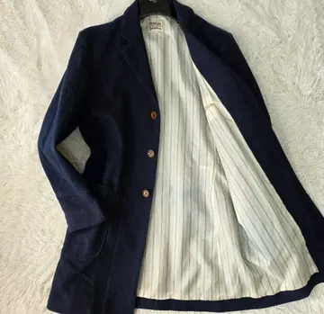 [고품질/L 사이즈] 더퍼 체스터 코트 네이비 계열 울 롱