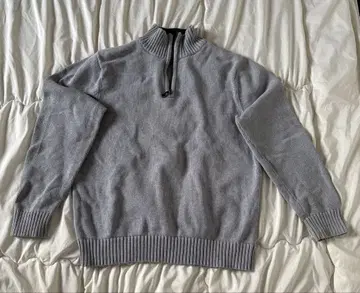 L.L.Bean 그레이 하프 지퍼 니트