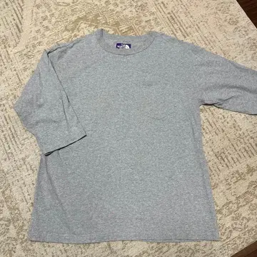 THE NORTH FACE 7부 소매 티셔츠 L 그레이