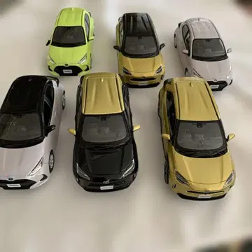 도요타 야리스 샘플 미니카 6개 세트