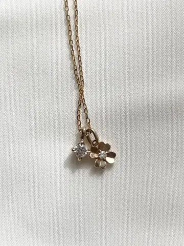 폰테베키오 플라워 모티브 목걸이 K10