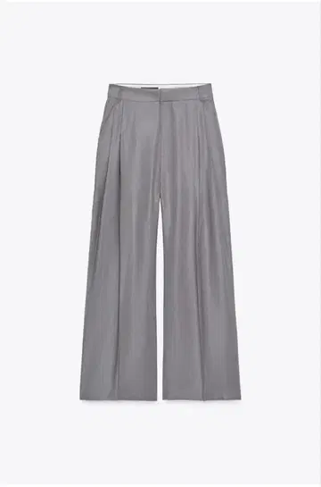 ZARA 더블 플리츠 플랩 팬츠