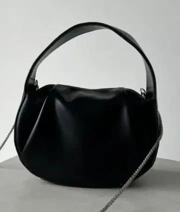 미니 크로스백 블랙 인조 가죽