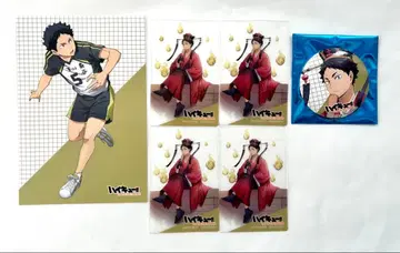 하이큐 아카아시 케이지 하이 POPUP 캔뱃지 클리어 카드