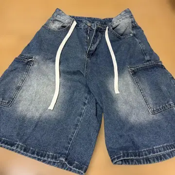 데님 카고 숏팬츠