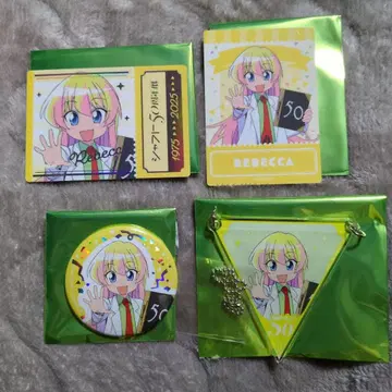 샤프트전 레베카 미야모토 캔뱃지 카드 아크릴 참