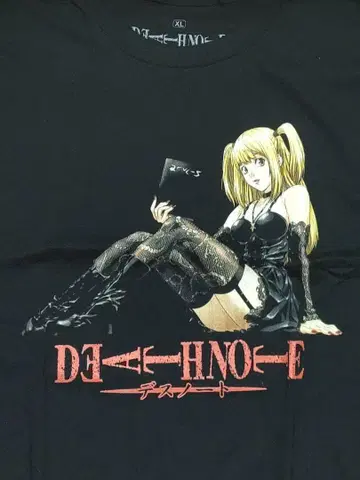 데스노트 미사 XL 사이즈 애니메이션 T셔츠 블랙 미사미사