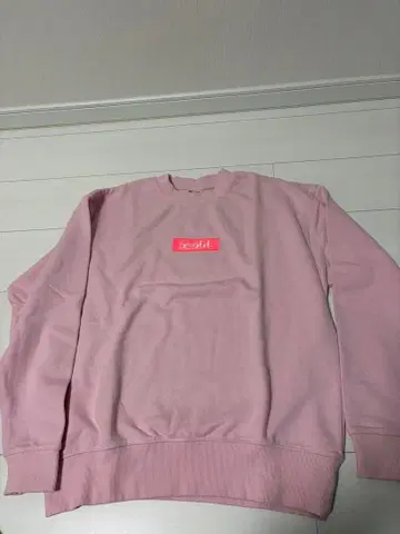 x-girl 핑크 맨투맨 사이즈 1