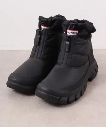 HUNTER 여성용 앵클 지퍼 스노우 부츠 23cm 블랙