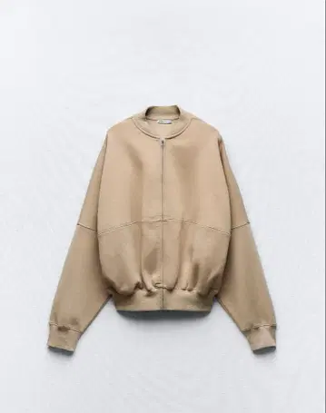 ZARA 봄버 스웨트 셔츠 지퍼 XL