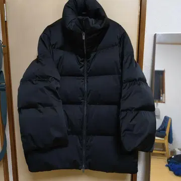 블랙 다운 자켓 XXL