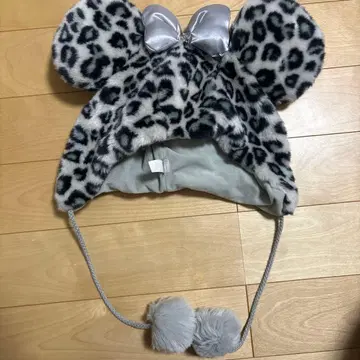 레오파드 무늬 미키 모자 디즈니