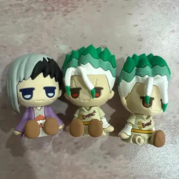 Dr.STONE 이시가미 센쿠 아사기리 겐 JITOT 세트 러버 피규어