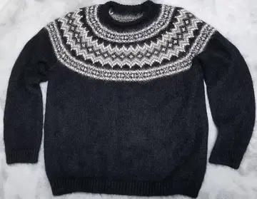 유니폼 익스페리먼트 모헤어 스웨터 블랙