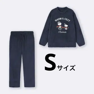 GU 스누피 마쉬멜로우 필 라운지 세트 S 사이즈