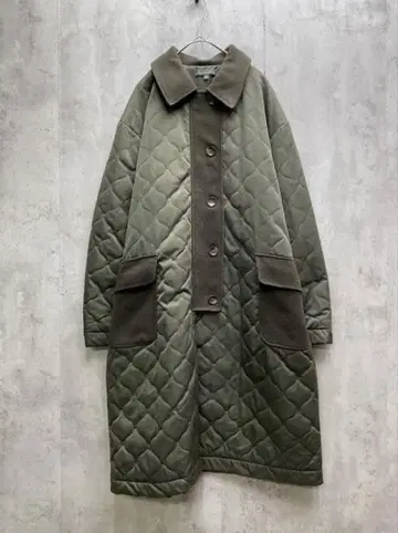 로라 애슐리 퀼팅 코트