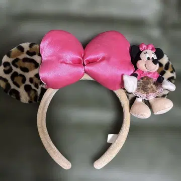 디즈니 미니 레오파드 무늬 머리띠