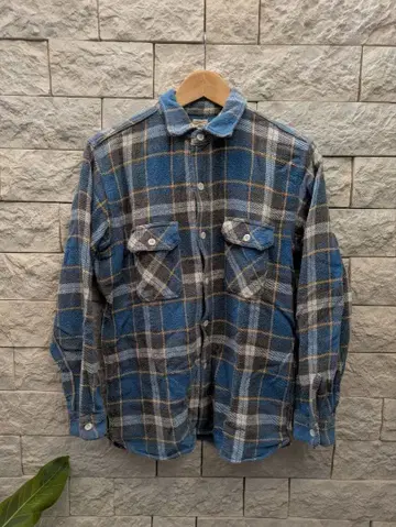 WAPHOUSE 체크 무늬 플란넬 셔츠