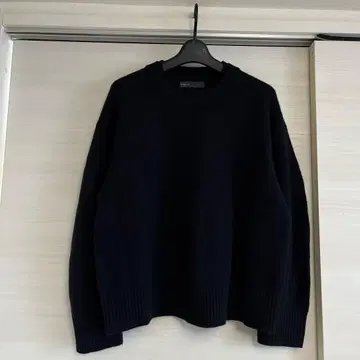 noble Super160s 더블 리브 크루 니트