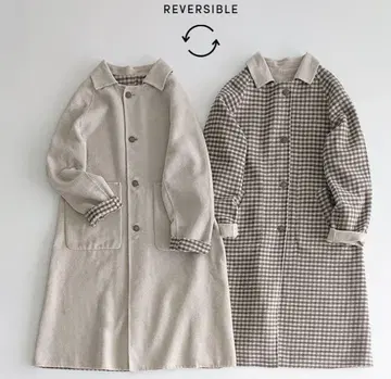 사만사 모스모스 SM2 더블 페이스 리버서블 롱 코트