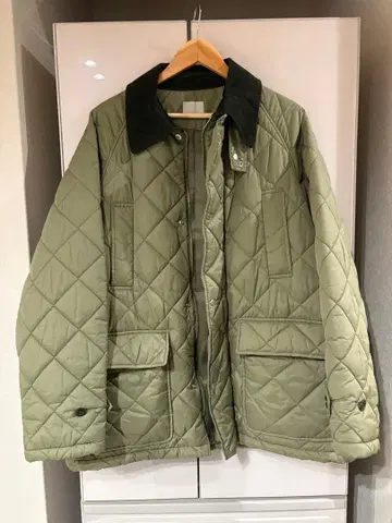 로리즈팜 남성용 퀼팅 자켓 카키 자켓